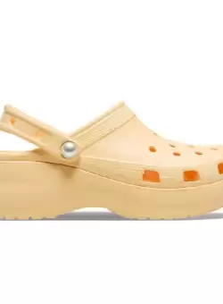 Papuci Crocs Classic Platform Pearl Clog