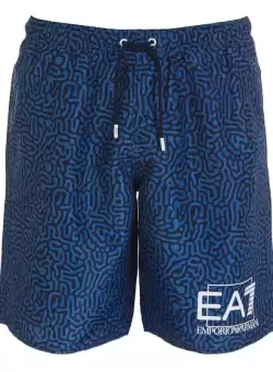 Sort De Baie EA7 M Visibility Bermuda Graphic