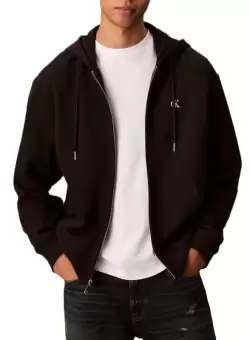 Bluza cu fermoar Calvin Klein LS EU 350TERRY MONOGRAM FZHOODI