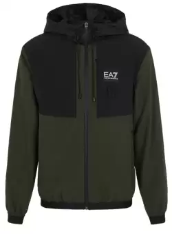 Bluza cu Fermoar EA7 M hoodie full zip nylon