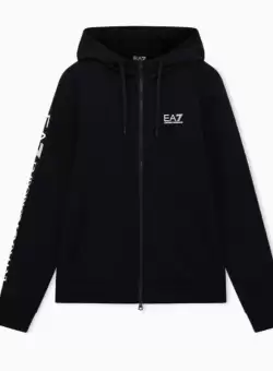 Bluza cu fermoar EA7 TRAIN LOGO SERIES M HOODIE FZ EXTENDED LOGO COFT CC