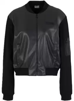 Bluza cu fermoar EA7 W T-TOP FZ MIX MATERIAL