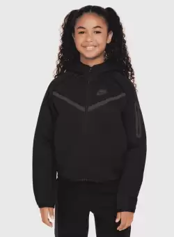 Bluza cu fermoar Nike G NSW TCH FLC HD FZ LS
