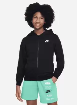 Bluza cu Fermoar Nike K Nsw Club ft hoodie full zip LS LBR