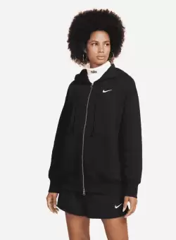 Bluza cu Fermoar Nike W Nsw PHNX fleece full zip OS hoodie
