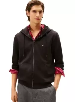 Bluza cu fermoar Tommy Hilfiger ESSENTIAL INTECHNO ZIP THROUGH