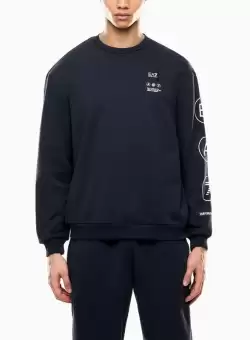 Bluza EA7 TRAIN LOGO SERIES M  T-TOP CN COFT WRITINGS