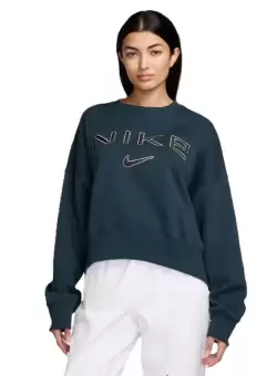 Bluza Nike W NSW PHNX FLC OOS LOGO CREW