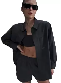 Camasa Nike W NSW NK CHLL PPLN LS BTN TOP