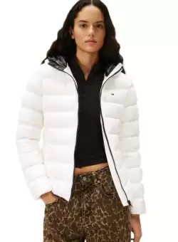 Geaca Tommy Hilfiger TJW SLIM HOOD PRNT DOWN JCKT EXT