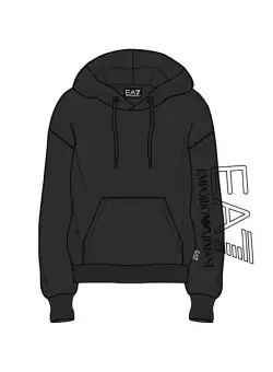 Hanorac EA7 U EMBROIDERY HOODIE RN COFT