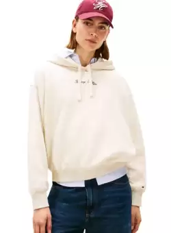 Hanorac Tommy Hilfiger CLASSIC SCRIPT FLEECE HOODIE