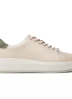 Pantofi sport Calvin Klein CUPSOLE LACE UP LTH W/ SUE BT