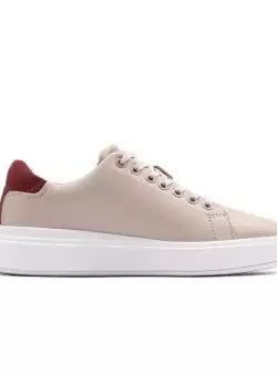 Pantofi sport Calvin Klein CUPSOLE LACE UP - SUEDEBT