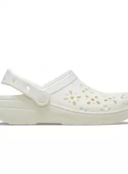 Papuci Crocs Classic Floral Cut Out Clog