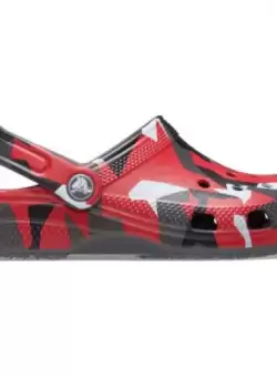 Papuci Crocs Classic Geo Camo Clog K