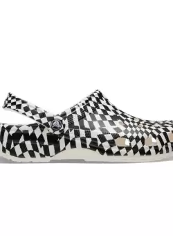 Papuci Crocs Classic Warped Checker Clog