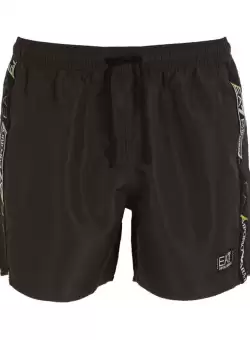 Sort De Baie EA7 M Logo Tape Bermuda