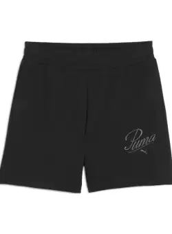 Sort Puma ESS SCRIPT High-Waist Shorts 5"