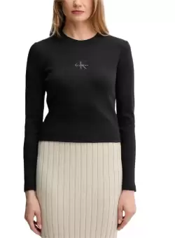 Tricou Calvin Klein A- LS MONOGRAM BABY TEE