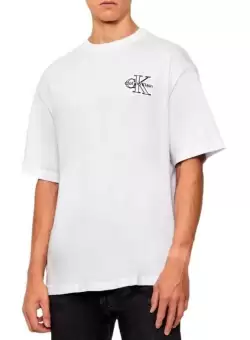 Tricou Calvin Klein SS 30S MICRO MONOLOGOGRAPHIC TE