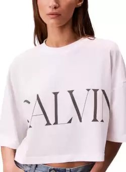 Tricou Calvin Klein SS CALVIN KLEIN CROPPEDGRAPHIC