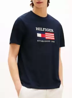 Tricou Tommy Hilfiger AMERICANA MONOTYPE FLAG BOX TEE