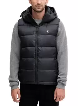 Vesta Calvin Klein LS NYLON ZIP OFF HOOD DOWNPUFFE